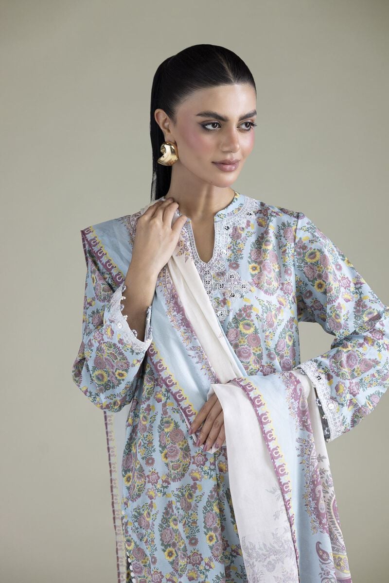 Embroidered | Cambric | Cambric Tailored 3-Piece | USD 65.00