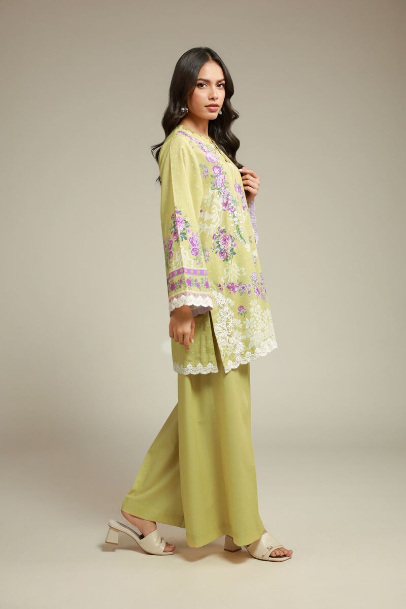 Printed | Cambric | Floral Lace Co-ords | USD 55.00