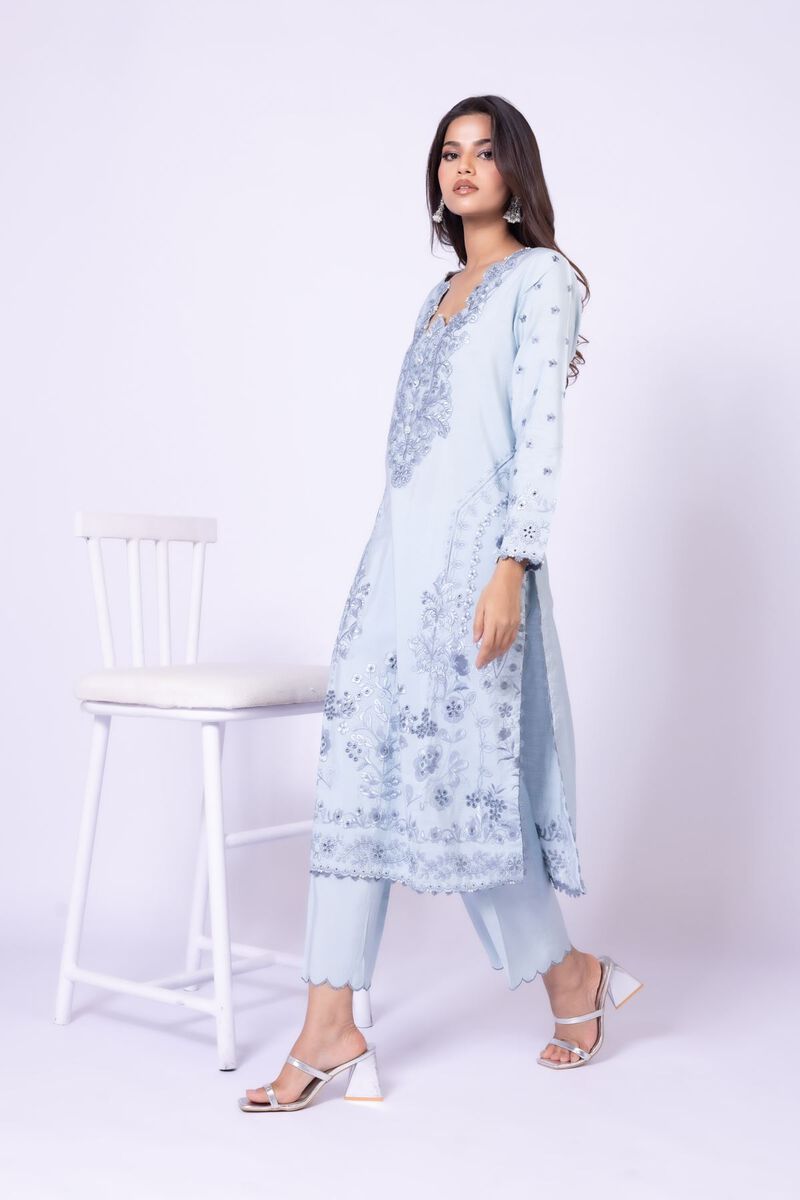 Dyed | Dull Raw Silk | Pants | USD 9.00