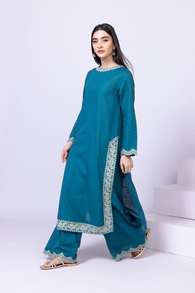 Embroidered | Khaddar | Pants | USD 5.40