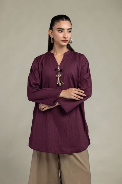Dyed | Cotton Crinkle | Solid Cotton Kurta | USD 35.00
