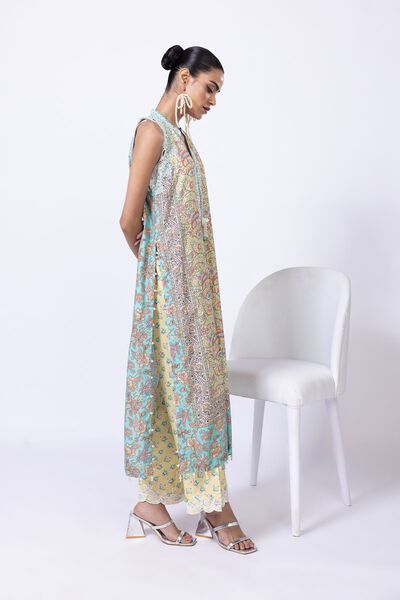 Embroidered | Viscose Oak Silk | Pants | USD 20.00