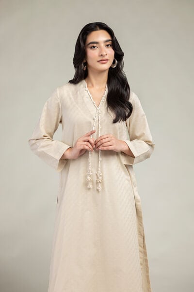 Dyed | Cotton Dobby | Longline Cotton  Kurta | USD 35.00