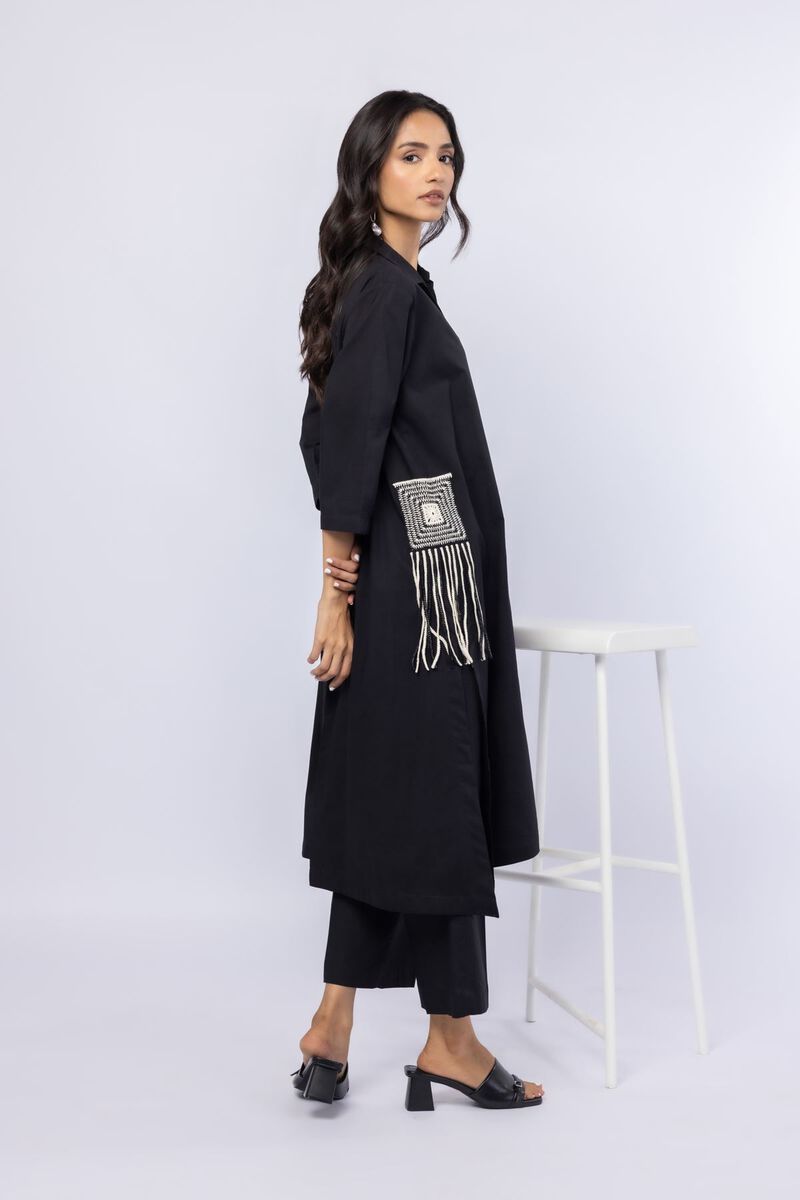 Embroidered | Crosshatch Poplin | Kurta | USD 17.50