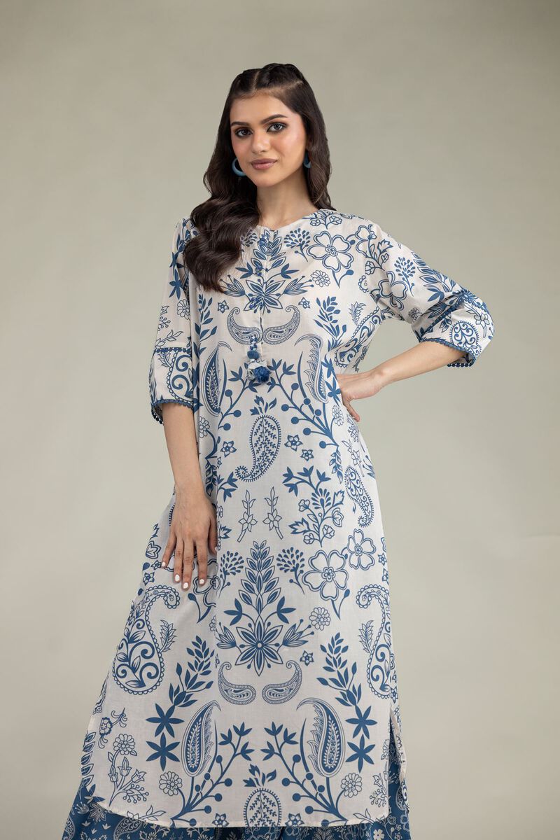 Printed | Cambric | Floral Cambric Kurta | USD 25.00