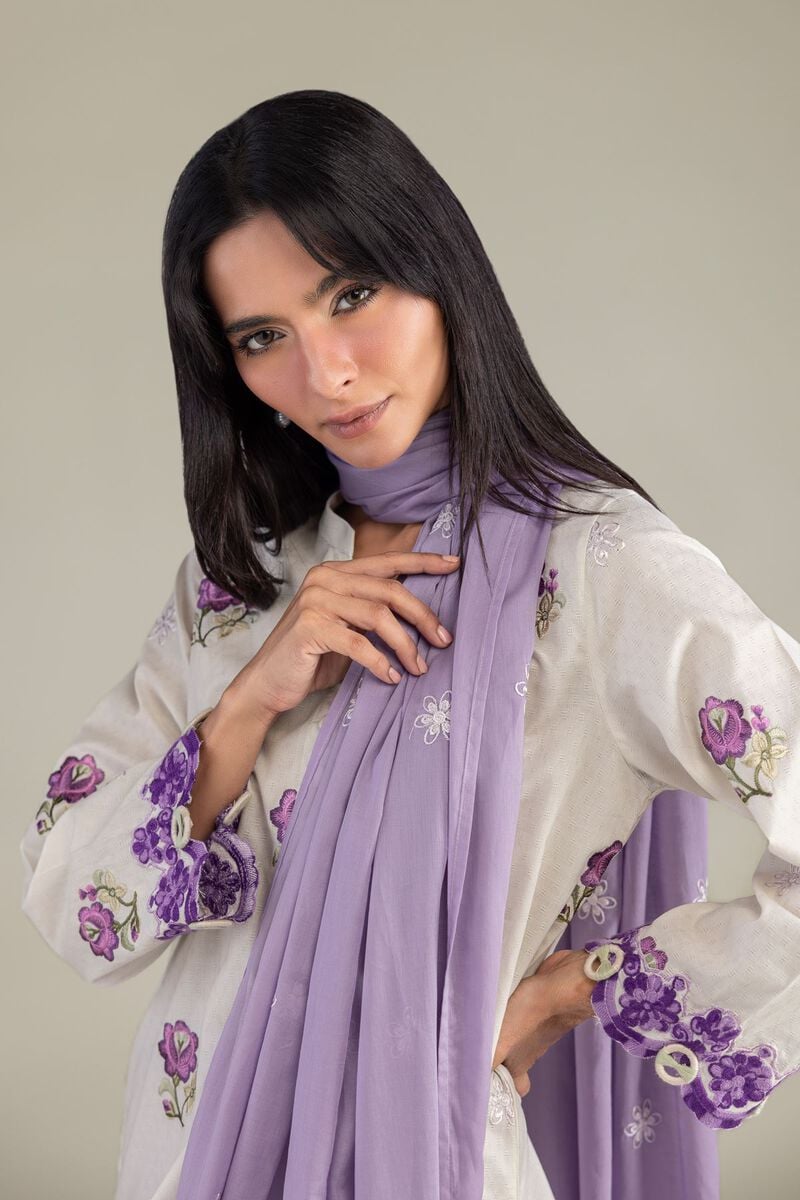 Embroidered | Lawn | Floral Lawn Dupatta | USD 35.00