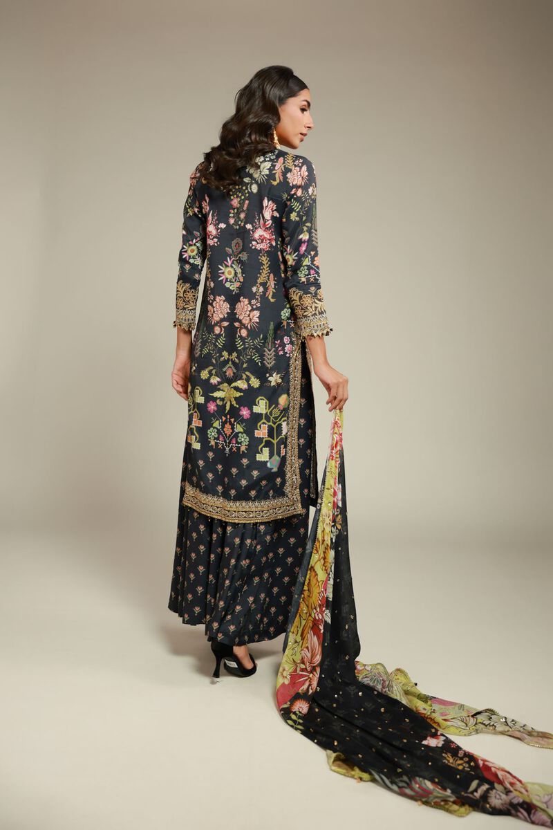 Embroidered | Raw Silk | 3 Piece Co-ord Set | USD 145.00