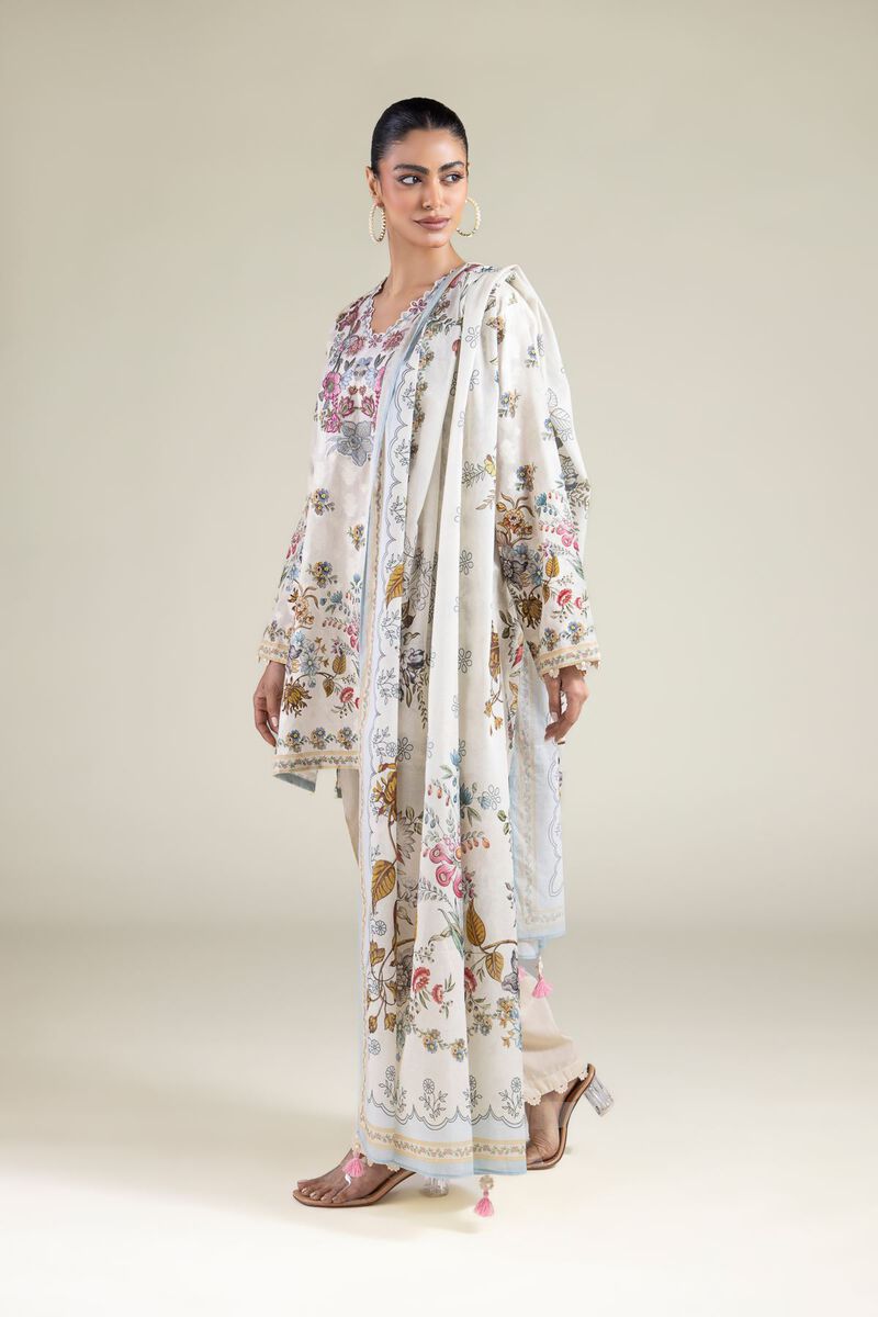 Embroidered | Broshia | Floral Tailored Set | USD 75.00