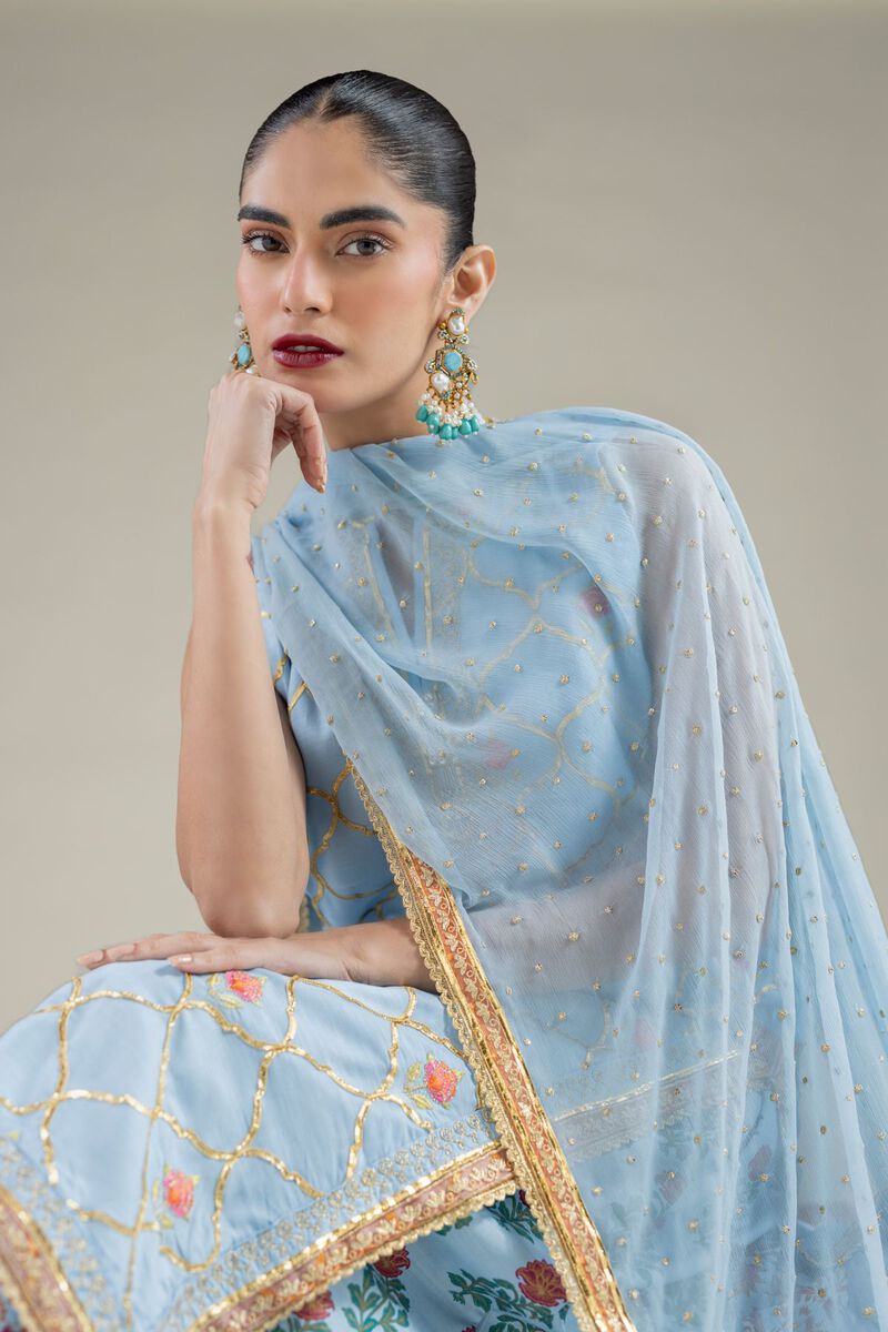 Embroidered | Raw Silk | Dupatta | USD 33.00