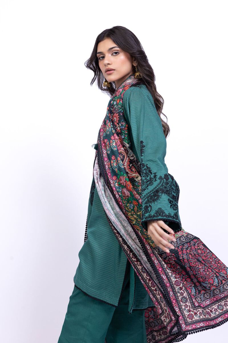 Printed | Mesuri Khaddar | Dupatta | USD 22.00