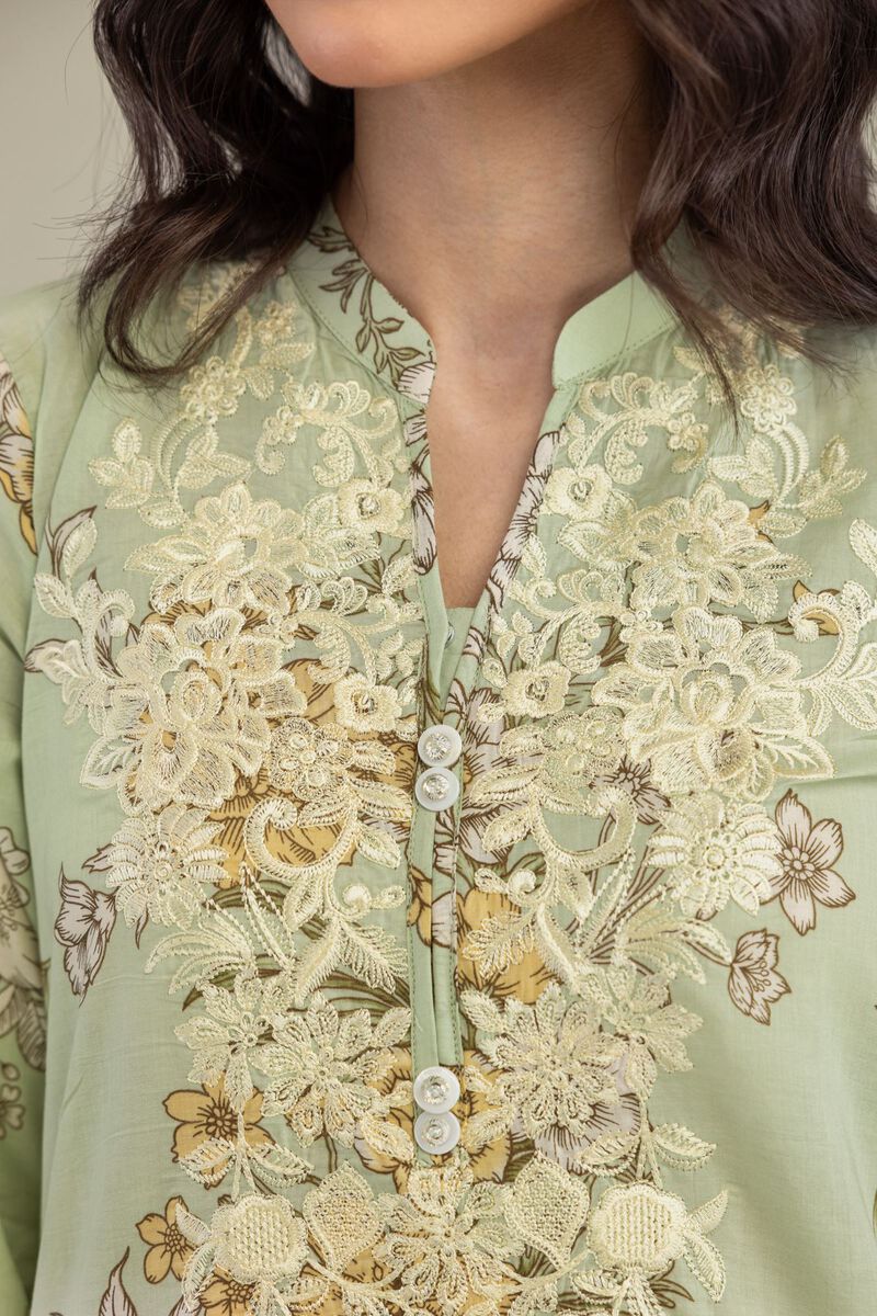 Embroidered | Lawn | Lawn Floral Kurta | USD 40.00