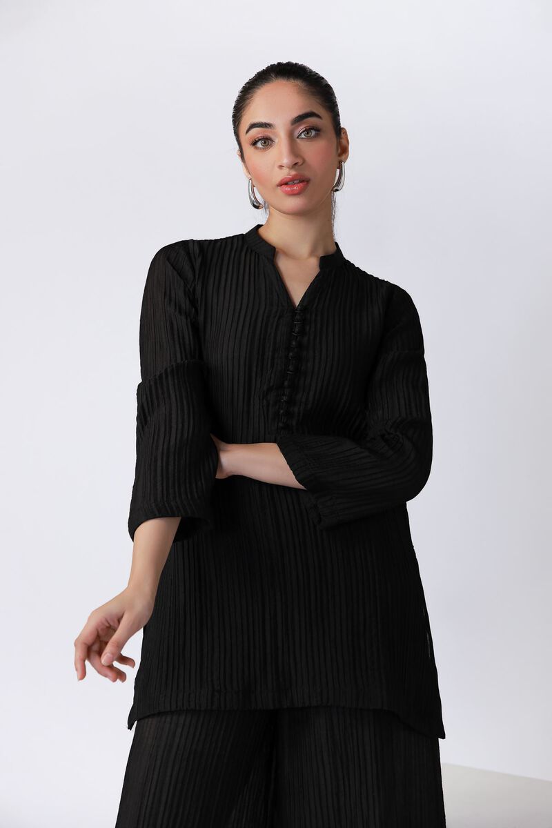 Dyed | Ripple Crinkle | Kurta | USD 25.00