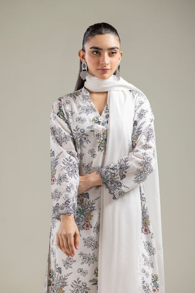 Embroidered | Lawn | Lawn Floral Dupatta | USD 30.00