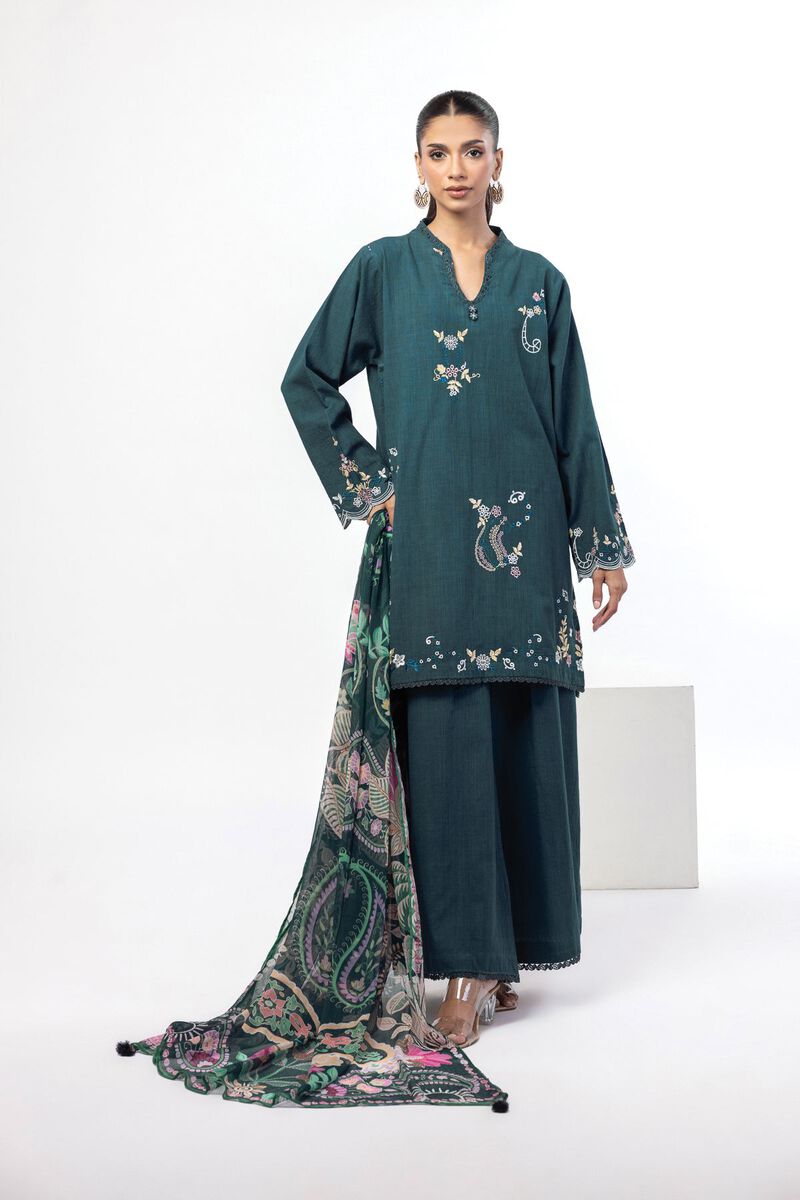 Embroidered | Crosshatch | Tailored 3 Piece | USD 32.50