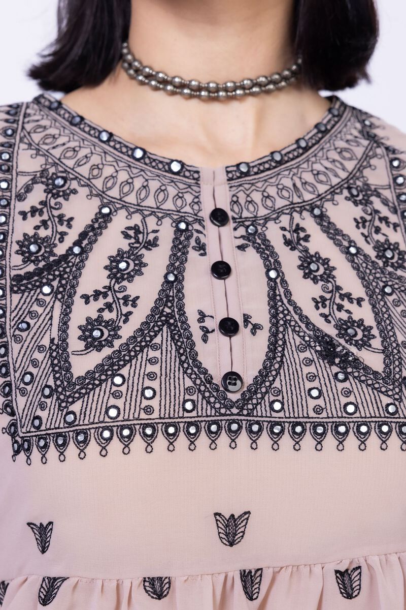 Embroidered | Georgette Chiffon | Blouse | USD 9.00