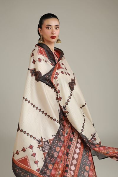 Embroidered | Polyester Silk | Printed Silk Dupatta | USD 30.00