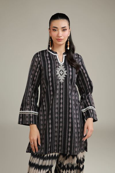 Embroidered | Cotton Dobby | Short Cotton Kurta | USD 30.00