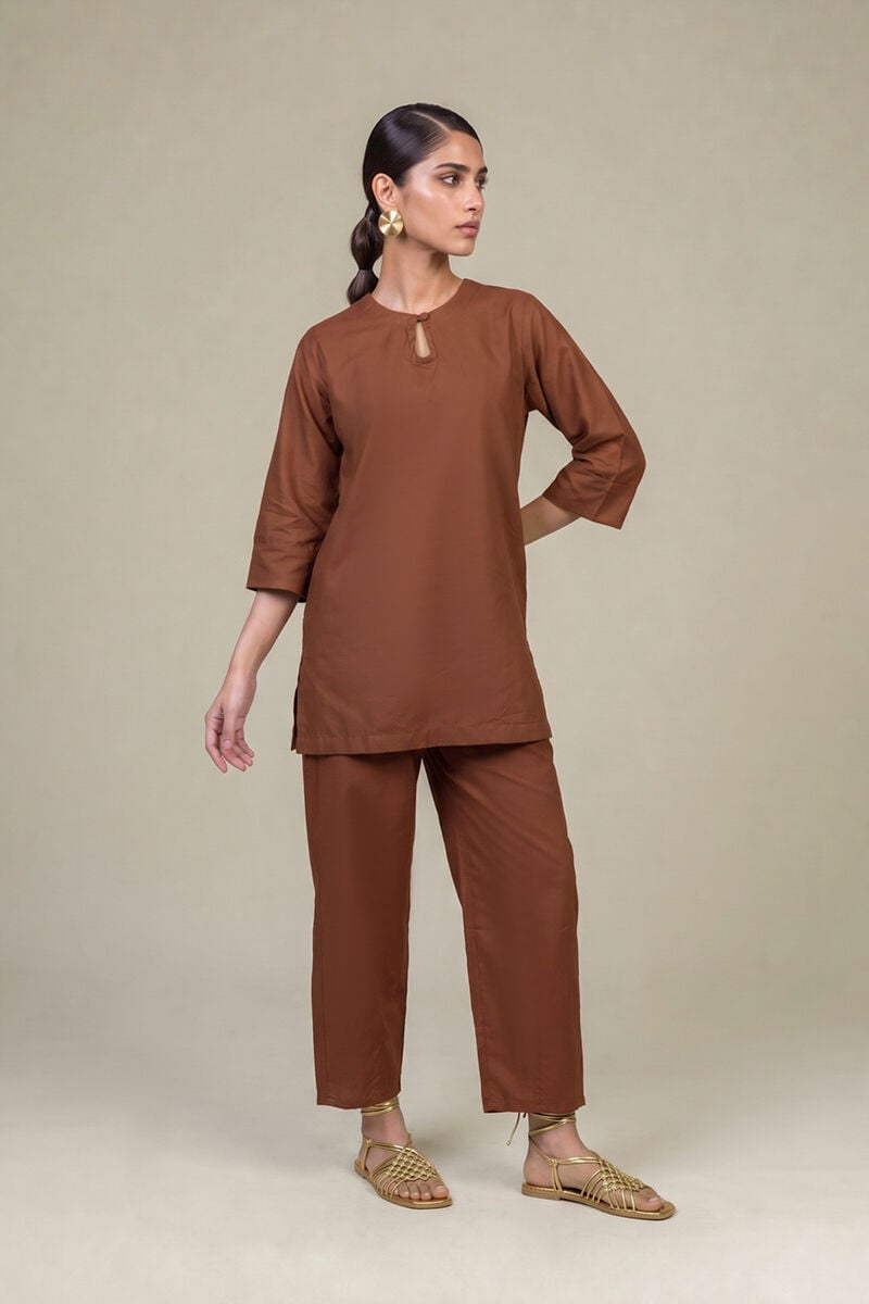 Dyed | Cotton Dobby | Tailored 2-Piece Set | USD 45.00