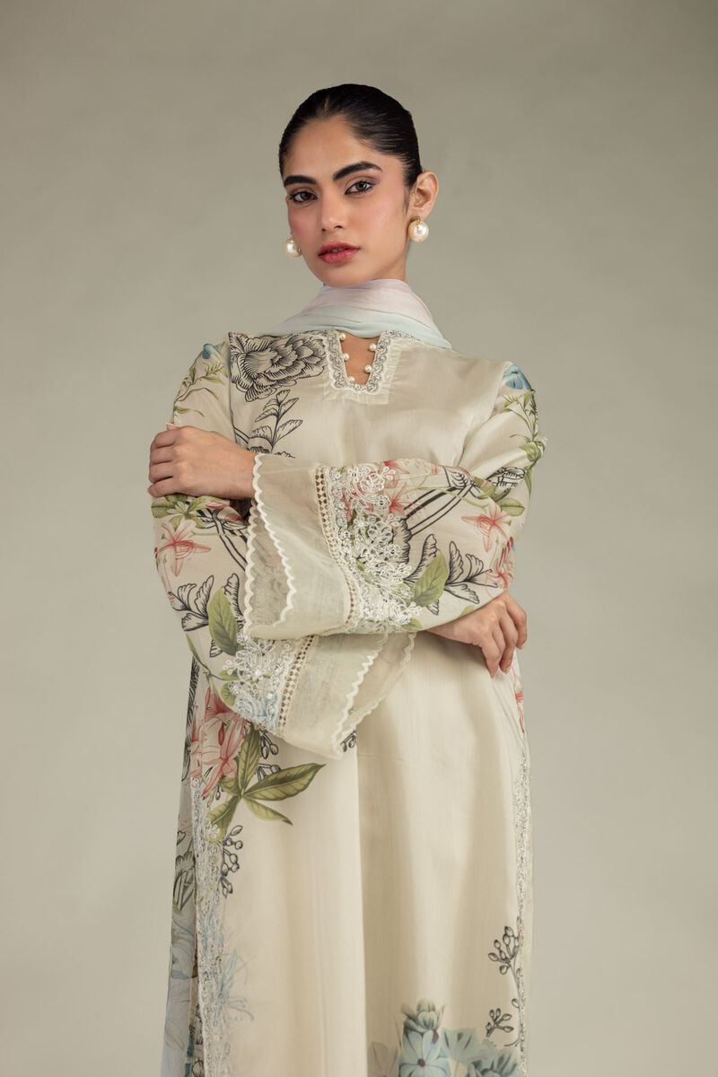 Embroidered | Chiffon | Floral Chiffon Dupatta | USD 30.00