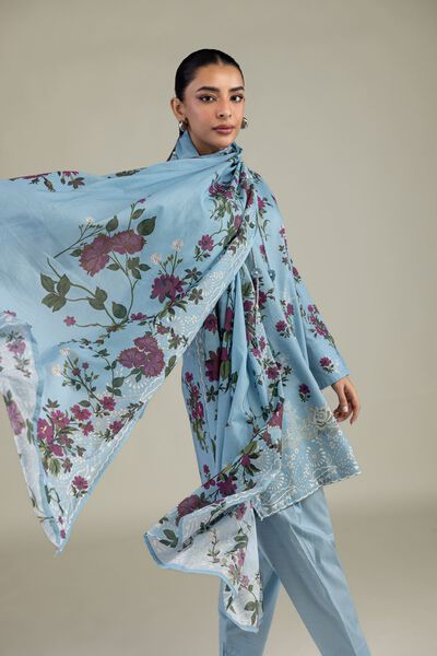 Printed | Lawn | Floral Lawn Dupatta | USD 25.00