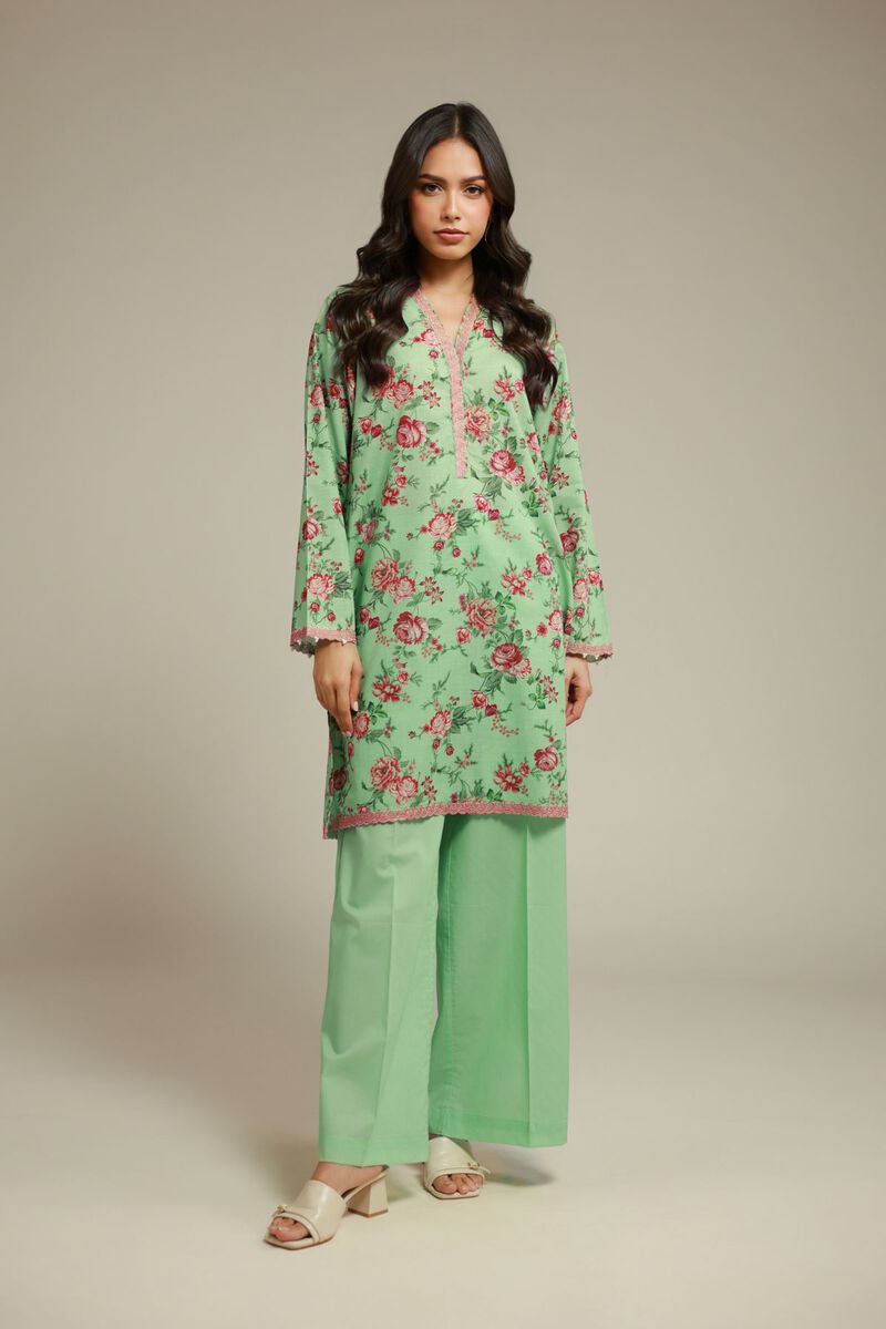 Printed | Cambric | Lawn Co-ord Set | USD 55.00