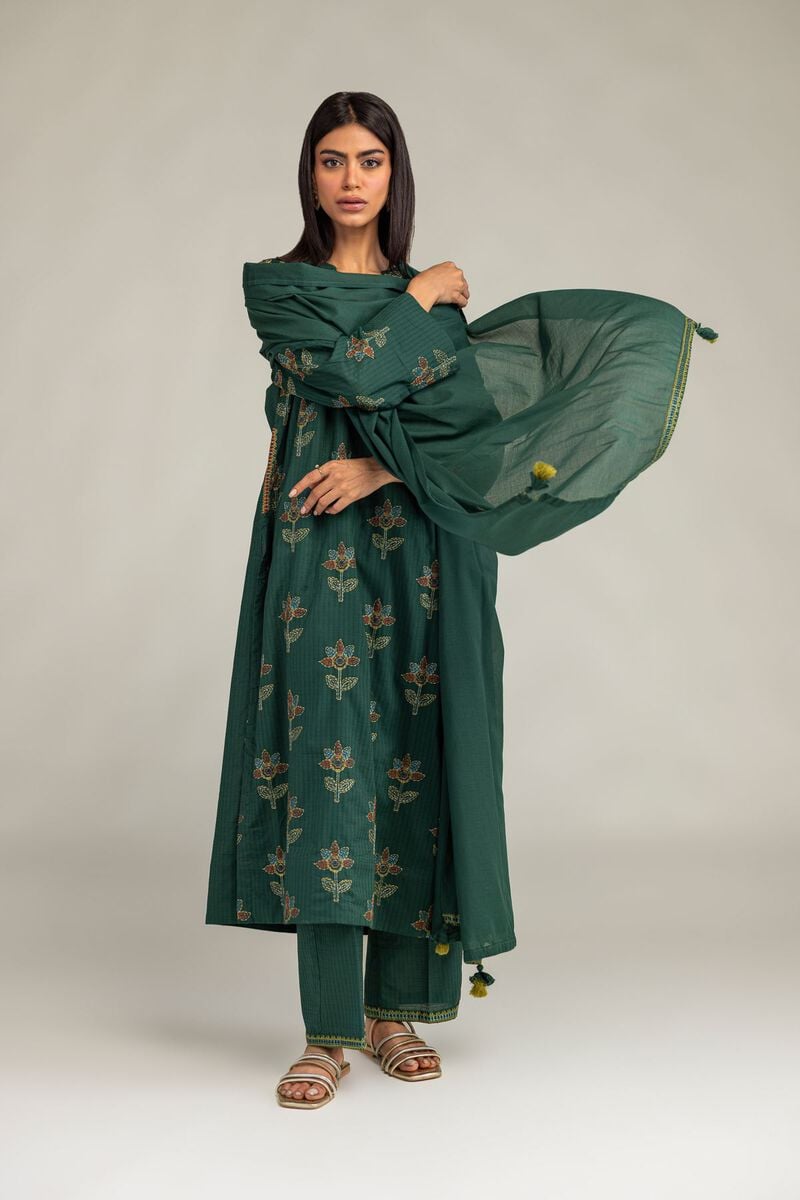 Embroidered | Lawn | Floral Lawn Dupatta | USD 30.00