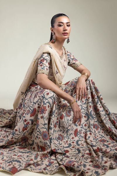 Embroidered | Raw Silk | Lehenga Choli Set | USD 155.00