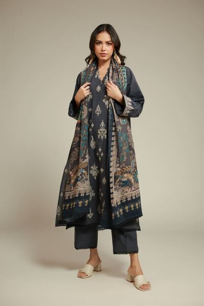 Embroidered | Dobby | 3-piece Tailored Set | USD 75.00