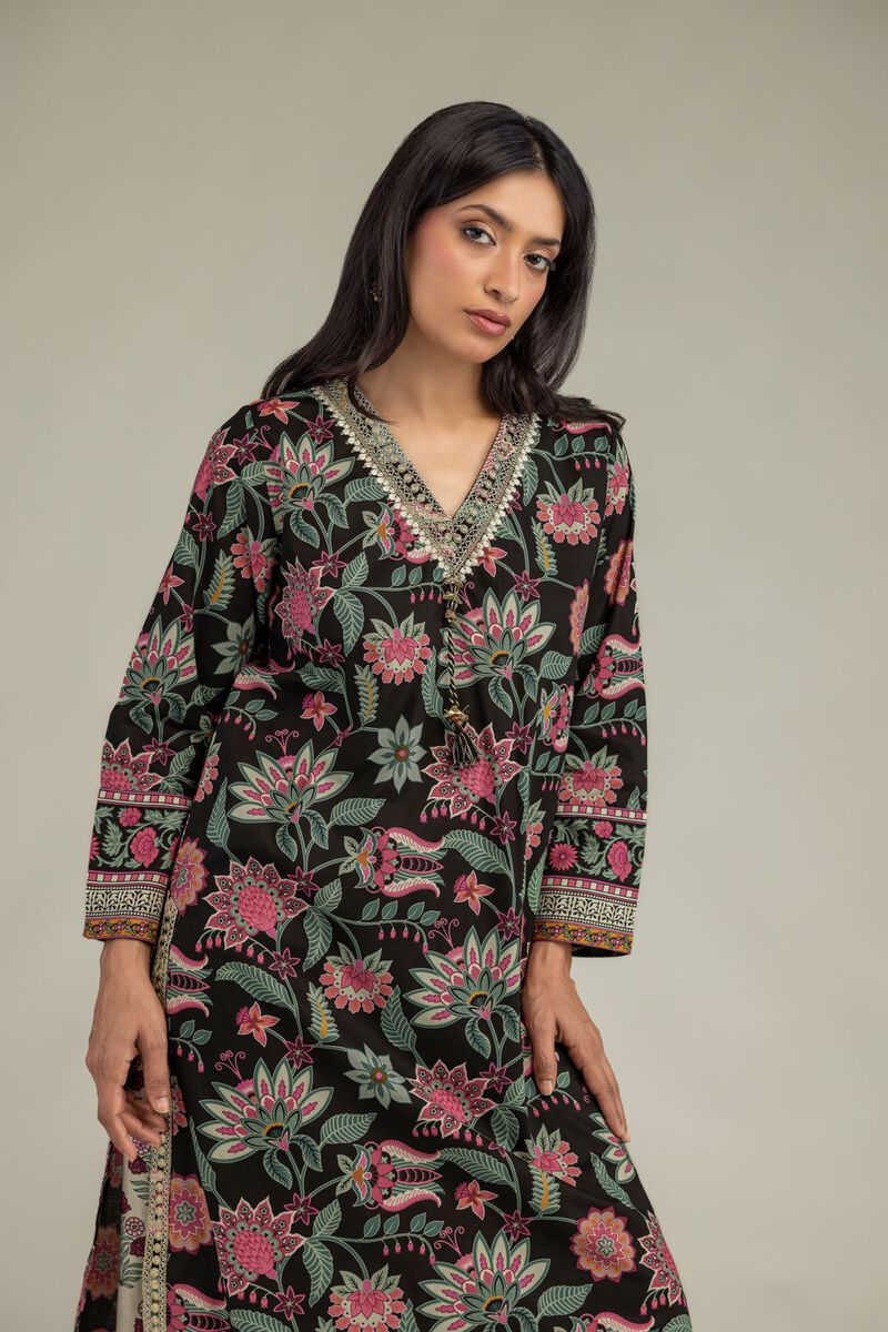 Embroidered | Cambric | Floral Cambric Kurta | USD 40.00