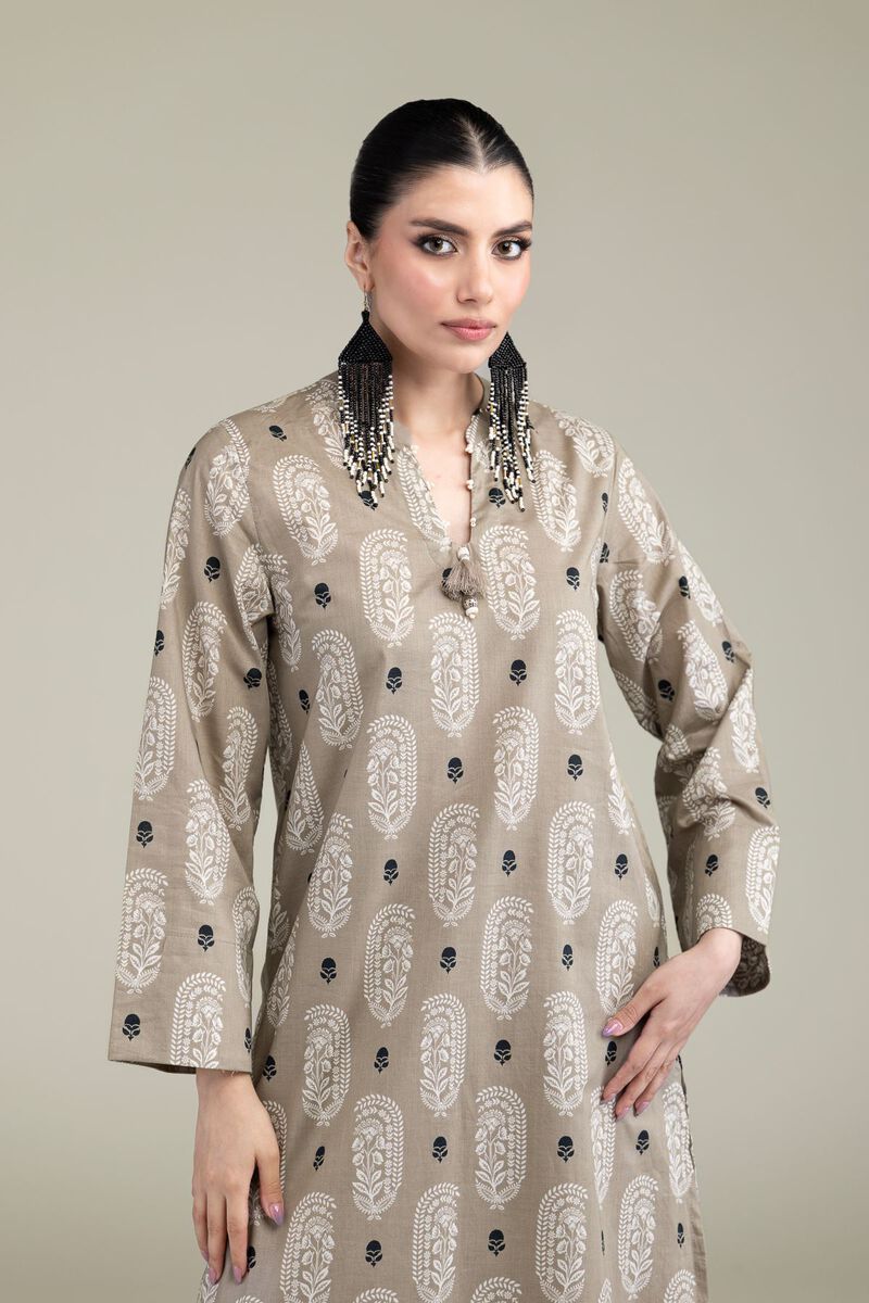 Printed | Cambric | Paisley Longline Kurta | USD 30.00