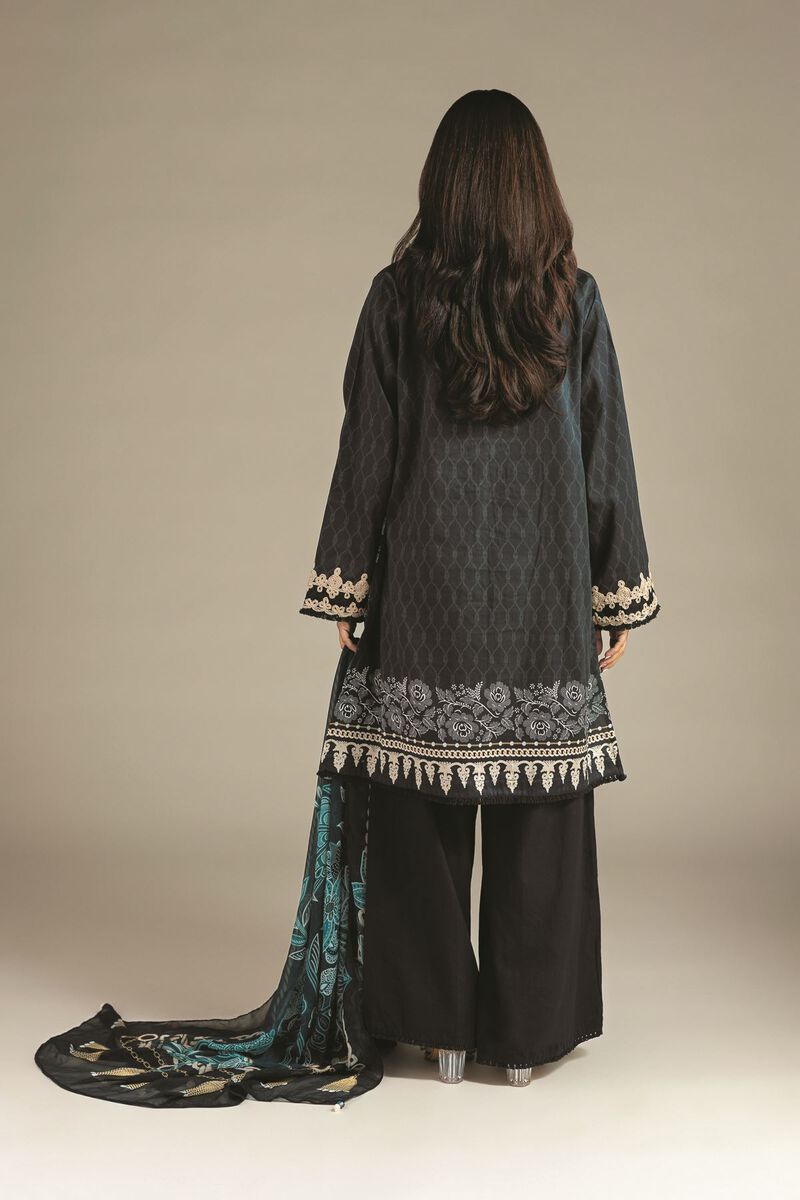 Embroidered | Satin | Three-Piece Tailored Suit | USD 75.00