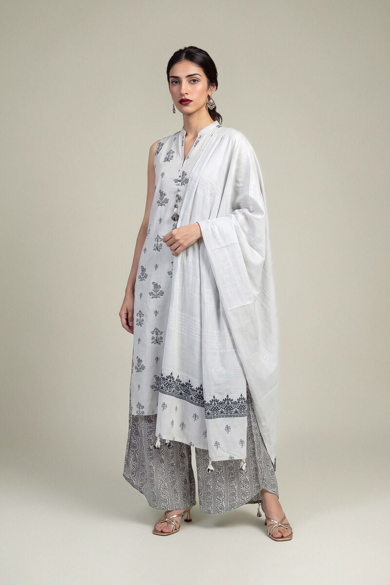 Embroidered | Raw Silk | Gray Silk Pants | USD 35.00