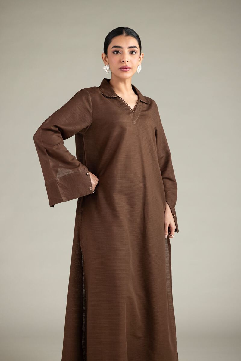 Dyed | Textured Cotton | Wing Collar Kurta | USD 30.00