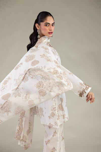 Embroidered | Lawn | Floral Lawn Dupatta | USD 25.00