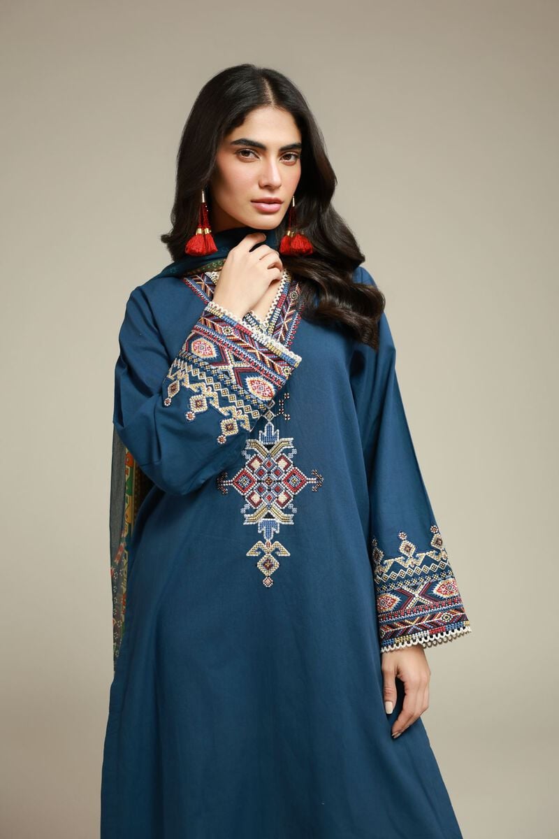 Embroidered | Cambric | Cambric 3-Piece Tailored | USD 70.00