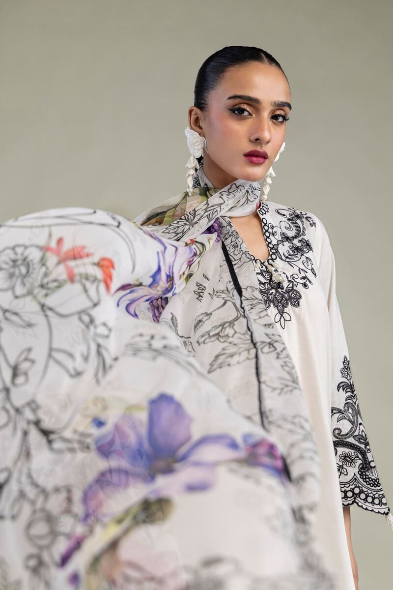 Embroidered | Chiffon | Floral Chiffon Dupatta | USD 30.00