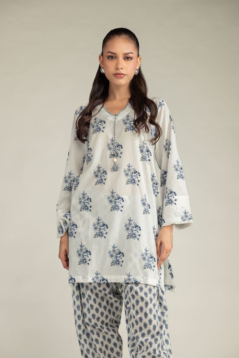 Printed | Cambric | Short V-Neck Kurta | USD 35.00