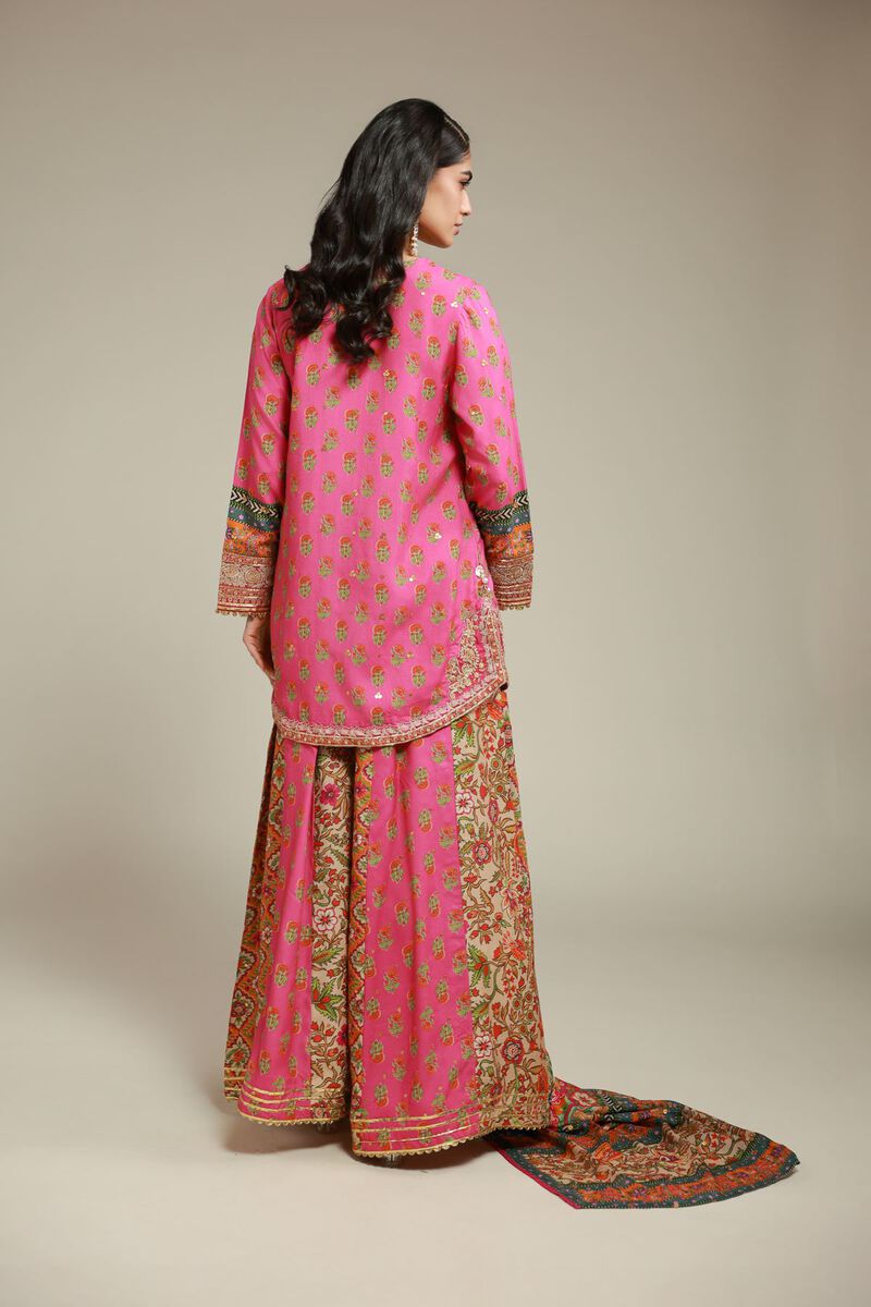 Embroidered | Raw Silk | 3 Piece Co-ord Set | USD 145.00