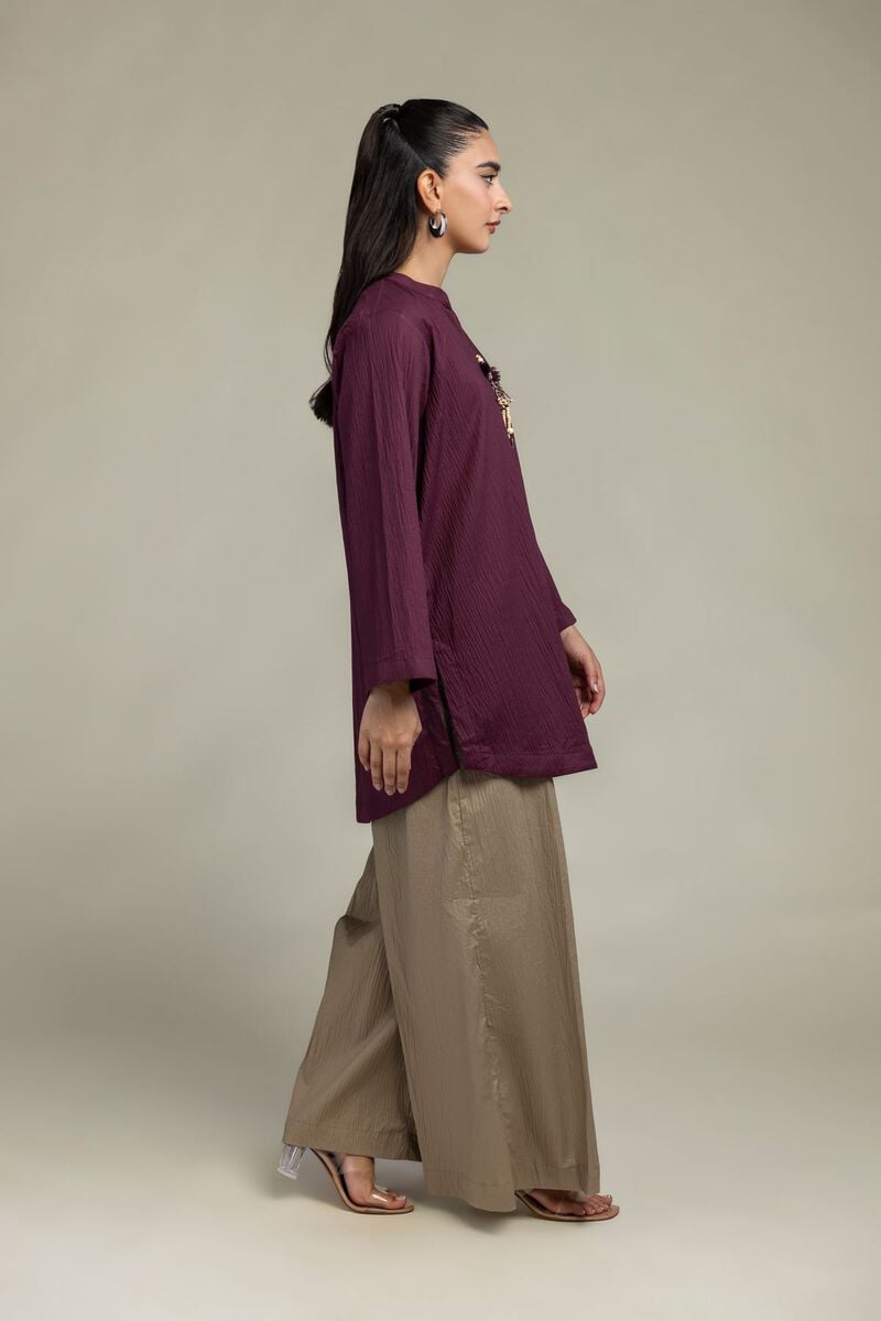 Dyed | Cotton Crinkle | Cotton Solid Pants | USD 30.00