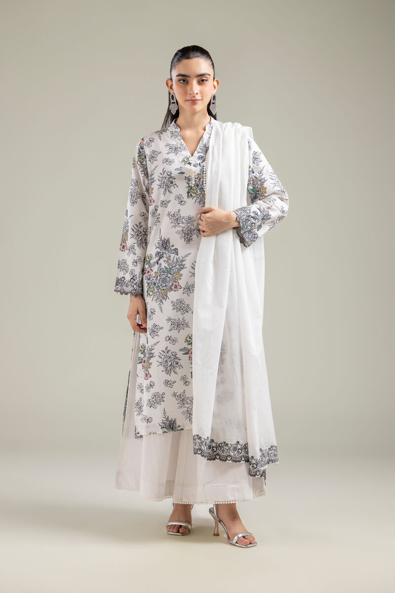 Embroidered | Lawn | Lawn Floral Dupatta | USD 30.00