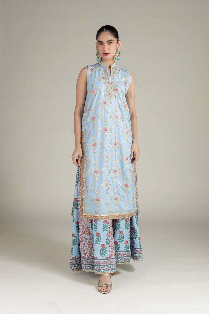 Printed | Raw Silk | Pants | USD 28.00