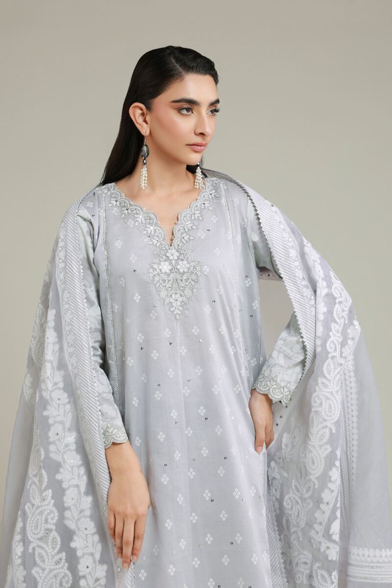 Embroidered | Cambric | Cambric Tailored 3-piece | USD 85.00