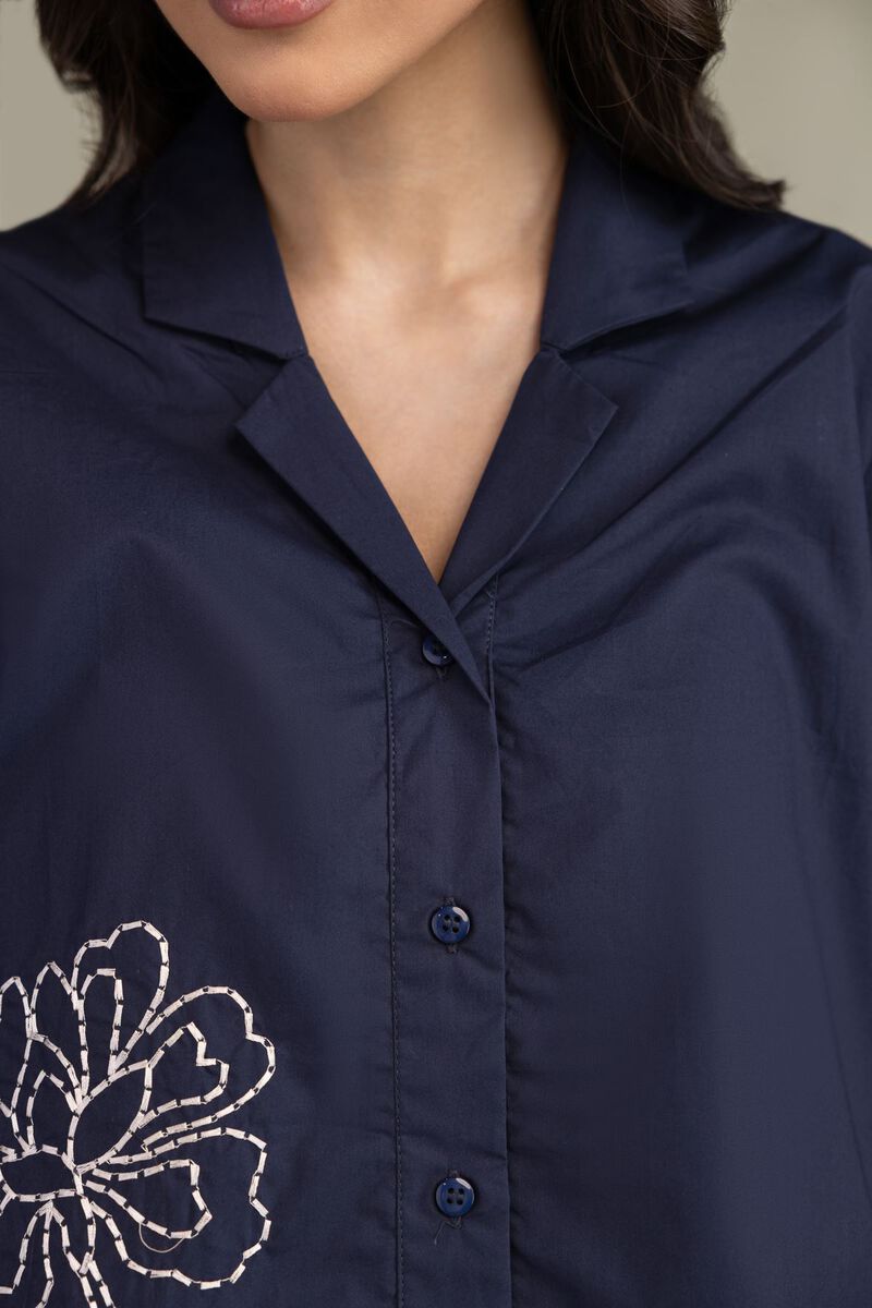 Embroidered | Poplin | Blouse | USD 35.00