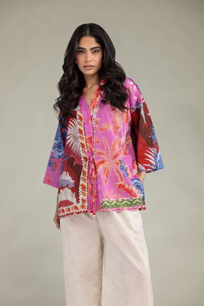 Printed | Cambric | Floral Cambric Tunic | USD 35.00