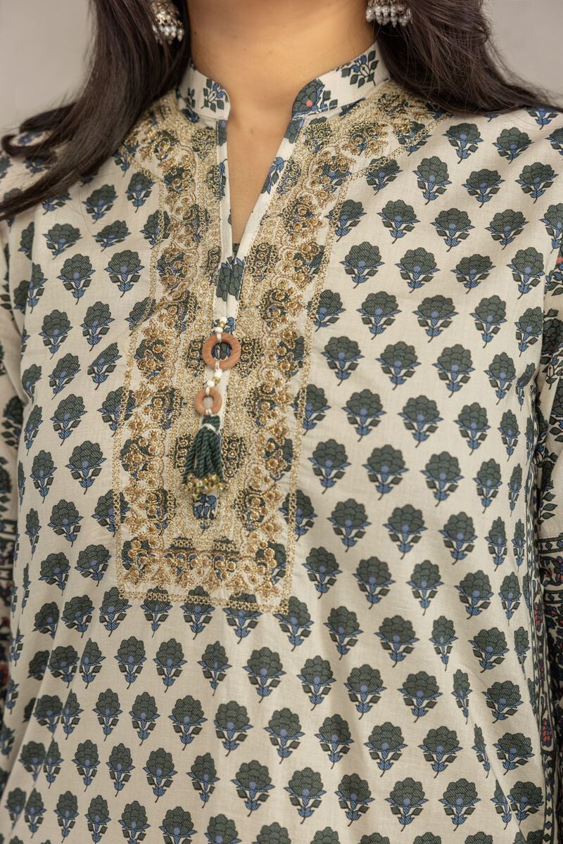 Embroidered | Cambric | Printed Cambric Kurta | USD 35.00