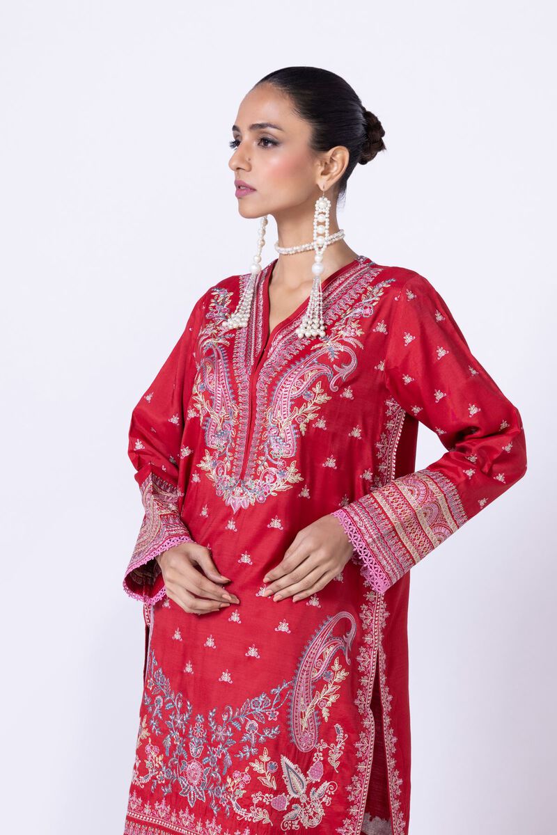 Embroidered | Raw Silk | Kurta | null
