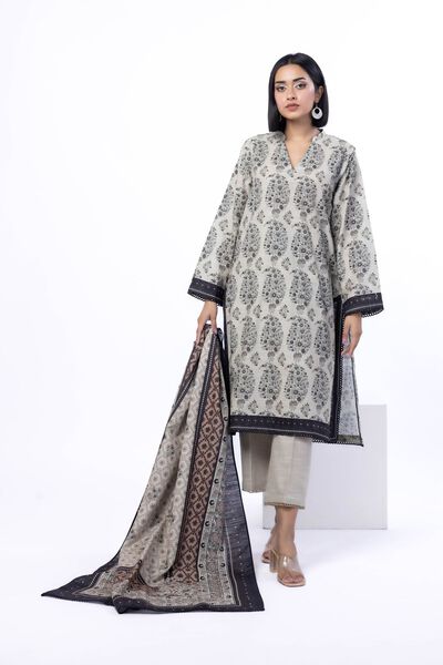 Printed | Textured Cotton | Tailored 3 Piece | USD 45.00