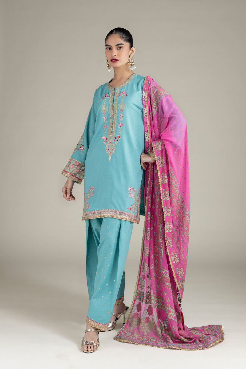 Printed | Raw Silk | Dupatta | USD 28.00