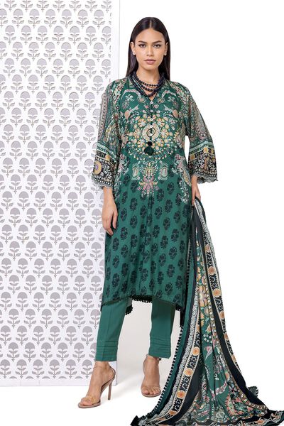 Printed | Marina Twill | Tailored 3 Piece | USD 37.50