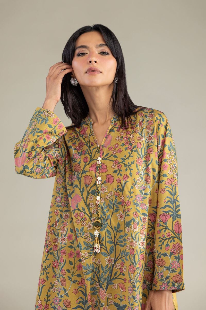 Printed | Cambric | Floral Longline Kurta | USD 35.00